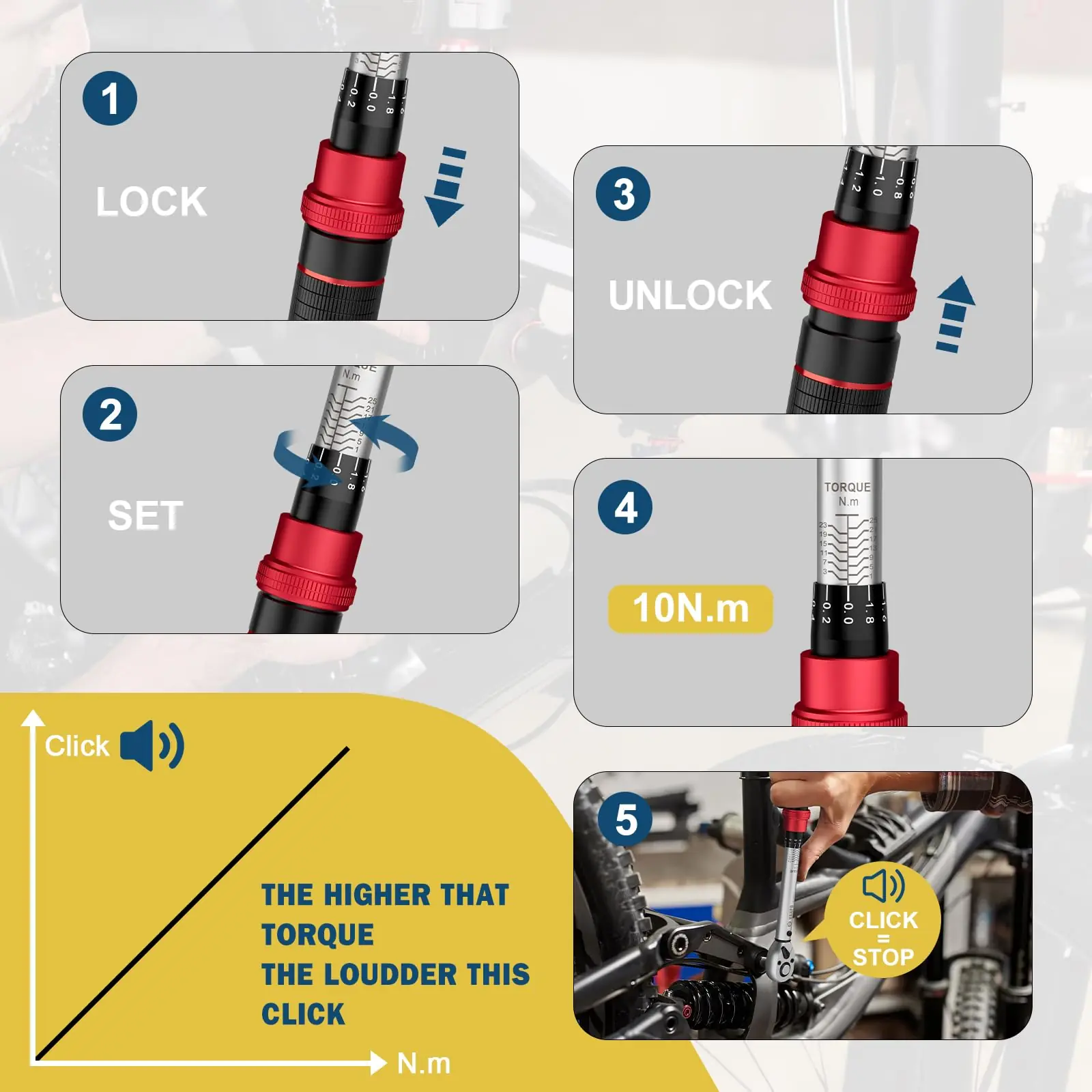 Digital Torque Wrench Tool Kit Set