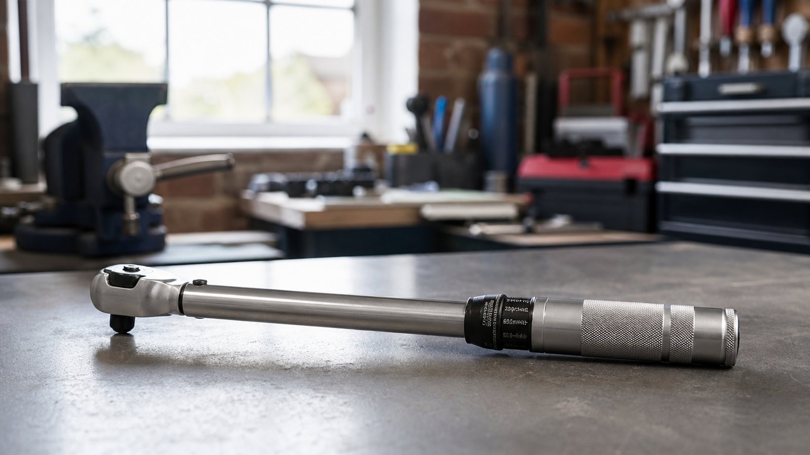 micrometer torque wrench in a clean UK lifestyle scene